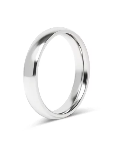 Classic wedding ring wedding ring for women, men, steel mirror 4mm main image